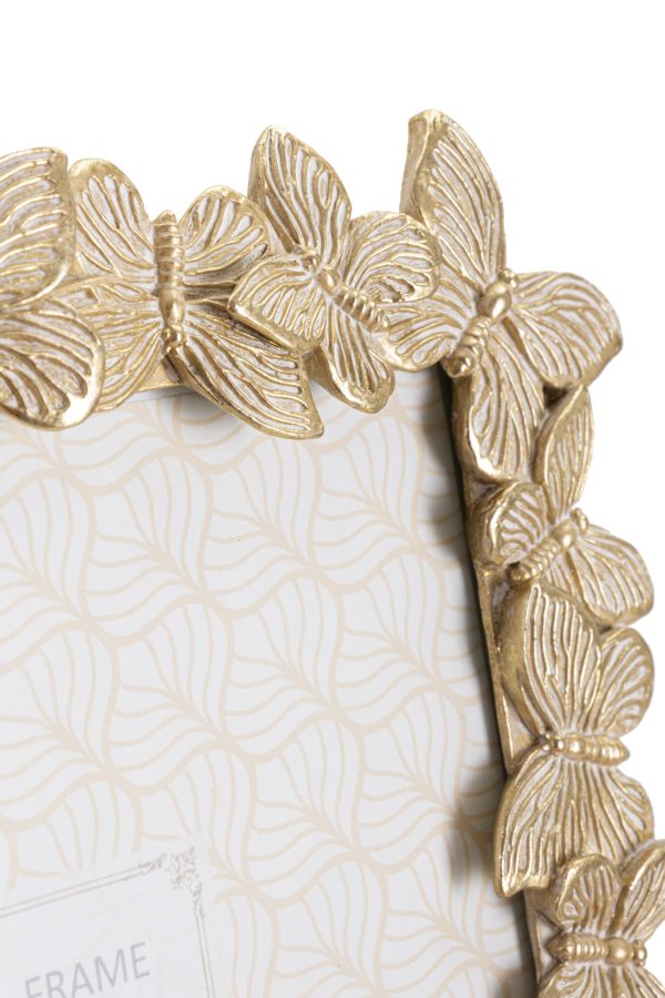 CORNICE FARFALLE GLOD CM 27,5X2,6X32,5 (MISURA INTERNA CM 20X25)