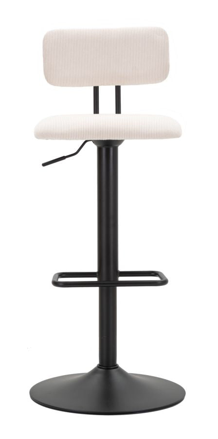 SGABELLO BAR LIGHT BIANCO CM 41X47,5X85-106,5(SEDUTA CM 61-83) SET 2PCS