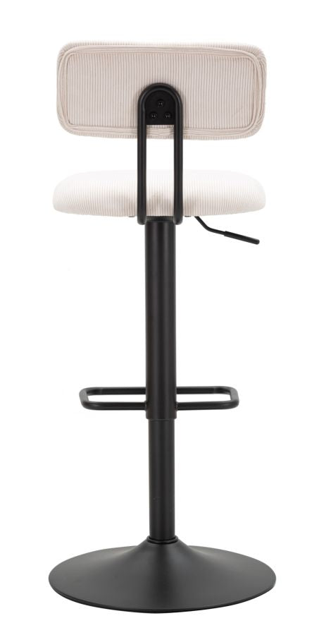 SGABELLO BAR LIGHT BIANCO CM 41X47,5X85-106,5(SEDUTA CM 61-83) SET 2PCS