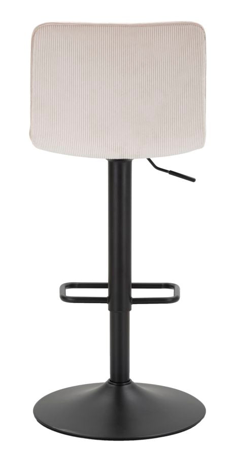 SGABELLO BAR HIGH BIANCO CM 43X49,5X85,5-107(SEDUTA CM 61-82,5) SET 2PCS