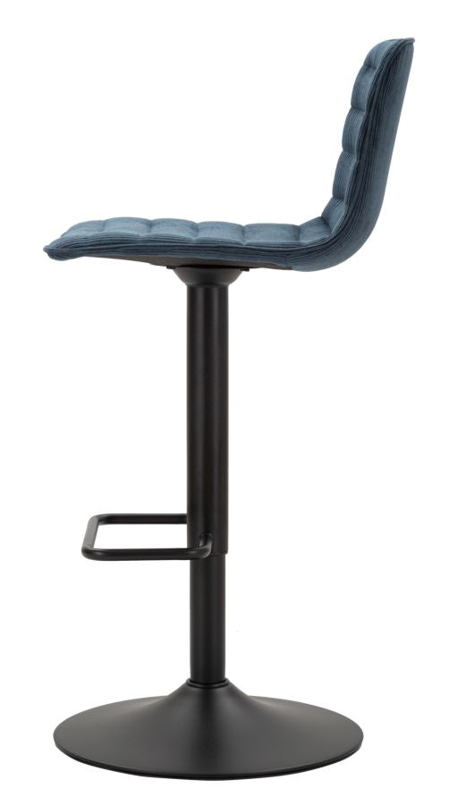 SGABELLO BAR HIGH NAVY CM 43X49,5X85,5-107(SEDUTA CM 61-82,5) SET 2PCS