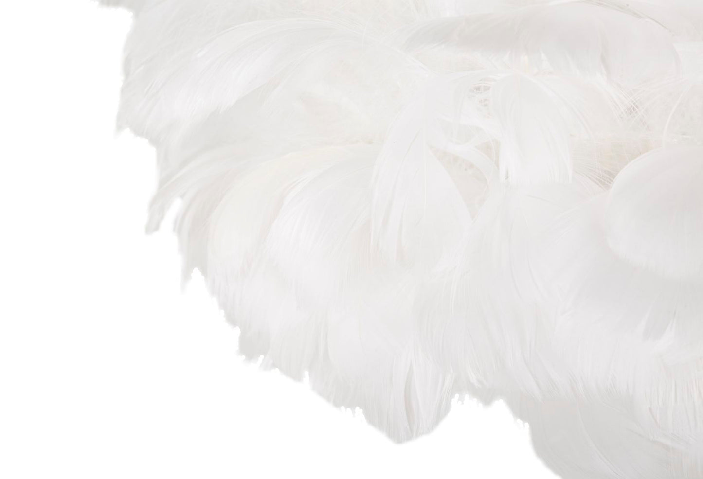 LAMPADA DA TERRA FEATHERS SLIM BIANCA CM Ø 43X170