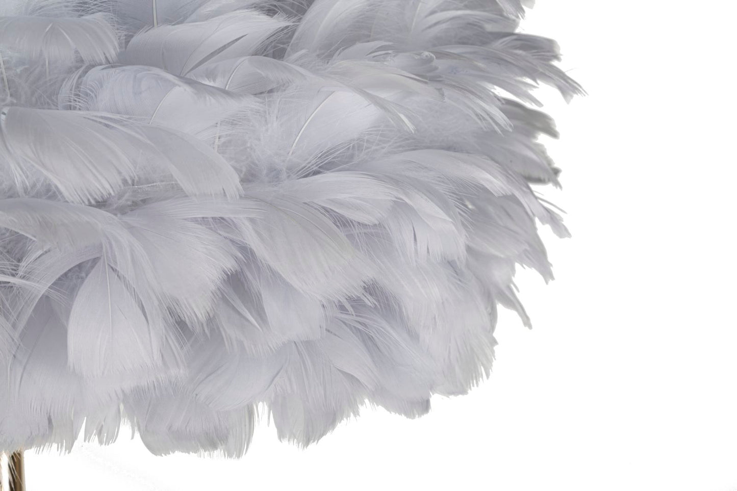 LAMPADA DA TERRA FEATHERS SLIM GRIGIA CM Ø 43X170