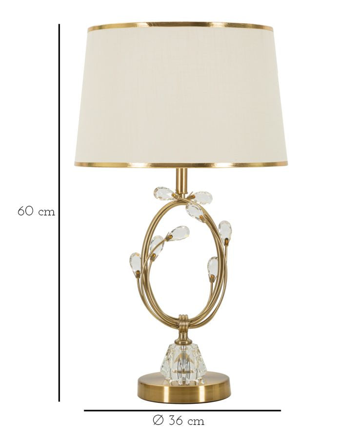 LAMPADA DA TAVOLO VERSAILLES CM Ø 36X60