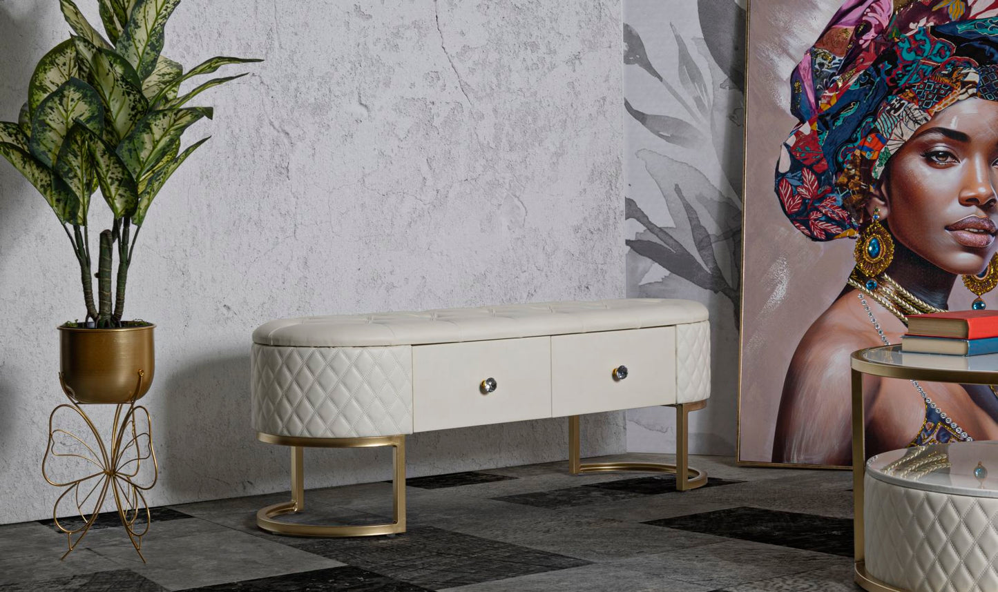 PANCA C/CASSETTI SHARON CM 120X40X43