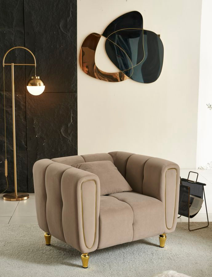 POLTRONA ALMA GRIGIO C/CUSCINO CM 97X81X71