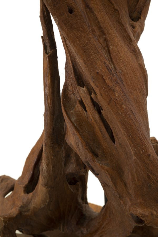 LAMPADA DA TAVOLO IN TEAK RICICLATO CM 35X80 (PEZZI UNICI - NON RIP. IN SERIE)