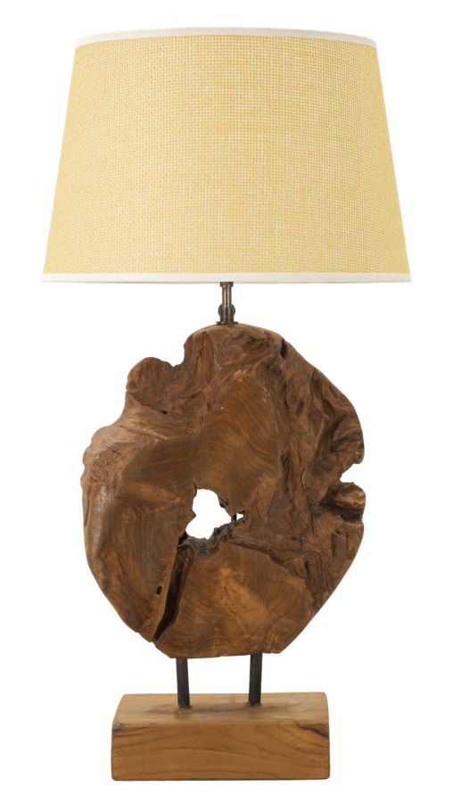 LAMPADA KEPALA IN TEAK RICICLATO CM 35X69 (PEZZI UNICI - NON RIP. IN SERIE)