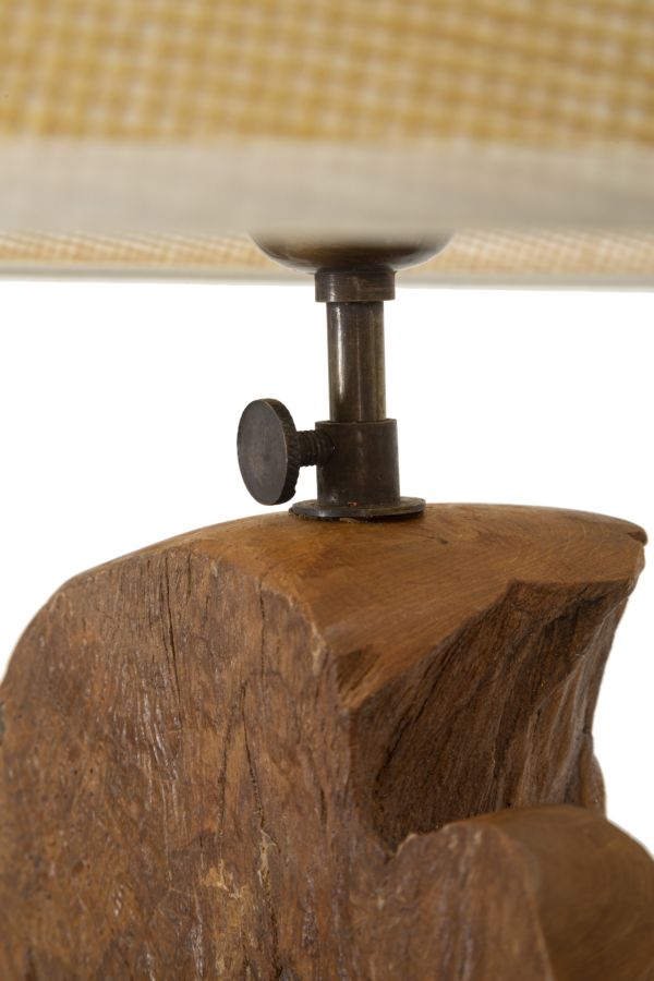 LAMPADA KEPALA IN TEAK RICICLATO CM 35X69 (PEZZI UNICI - NON RIP. IN SERIE)