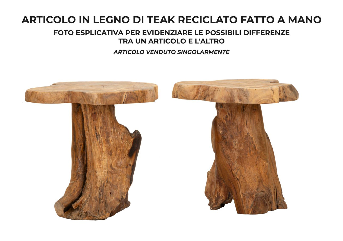 TAV. DA CAFFE' BINTANG IN TEAK RIC. CM37X40X40(PEZZI UNICI - NON RIP. IN SERIE)