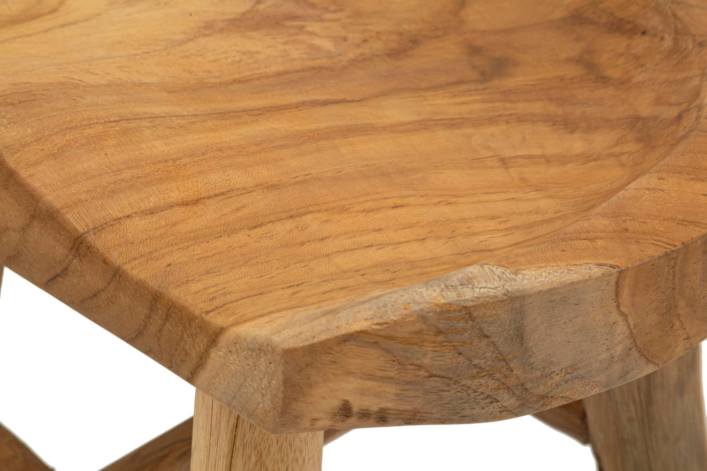 SGABELLO SEL IN TEAK RICICLATO CM 40X32X42 (PEZZI UNICI - NON RIP. IN SERIE)