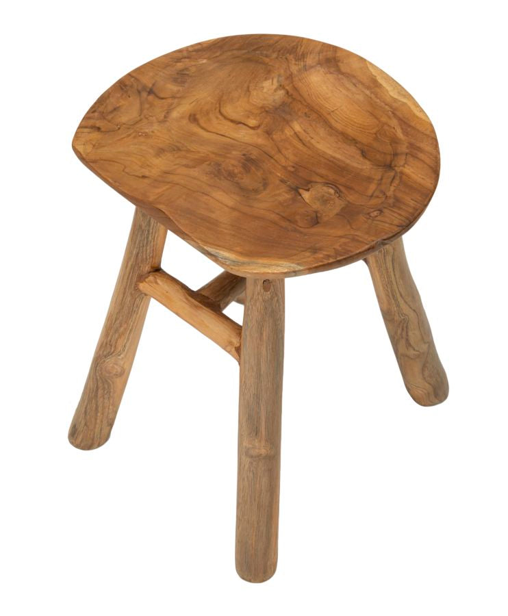 SGABELLO SEL SLIM IN TEAK RIC. CM 35X30X42 (PEZZI UNICI - NON RIP. IN SERIE)