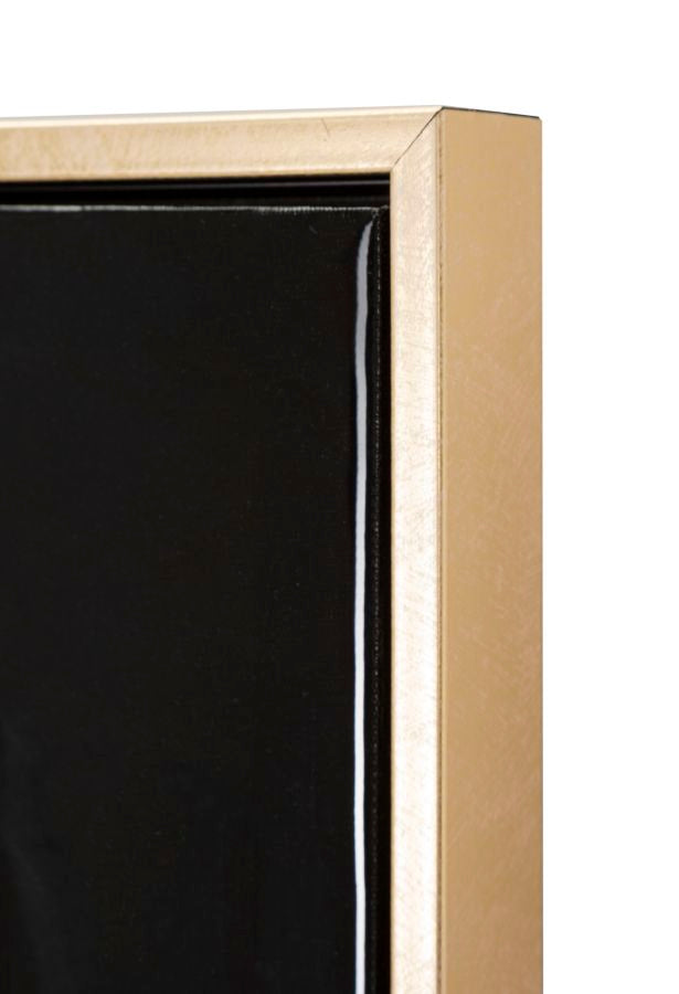 DIPINTO SU TELA LACCATO BAD BULLY -B- C/CORNICE CM 42,5X2,8X82,5