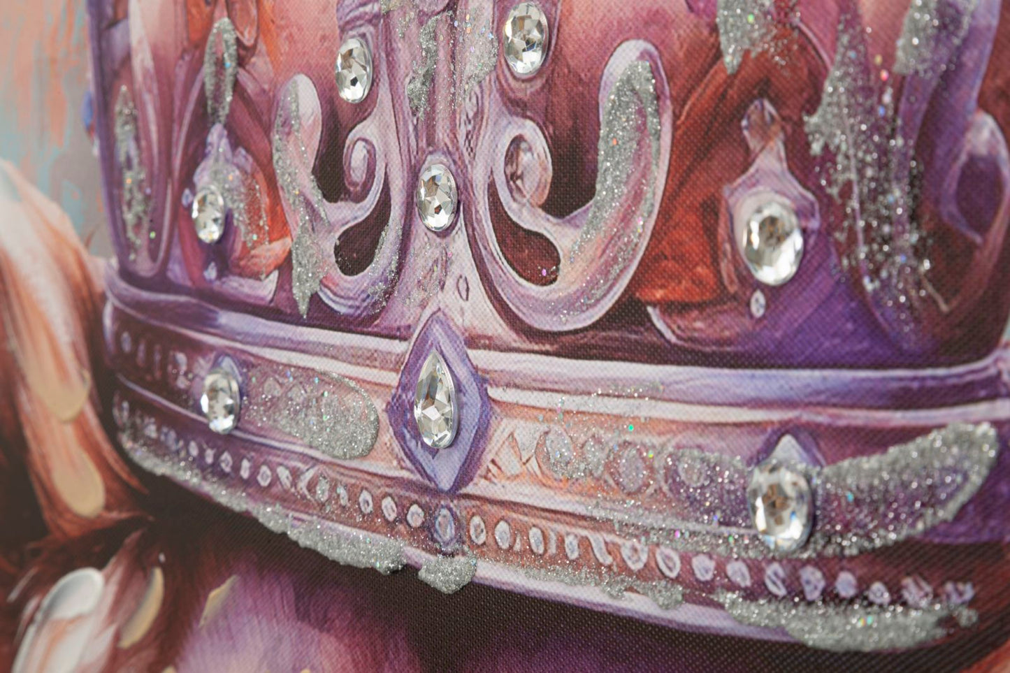 DIPINTO SU TELA KING -A- C/CORNICE 82X4,5X122