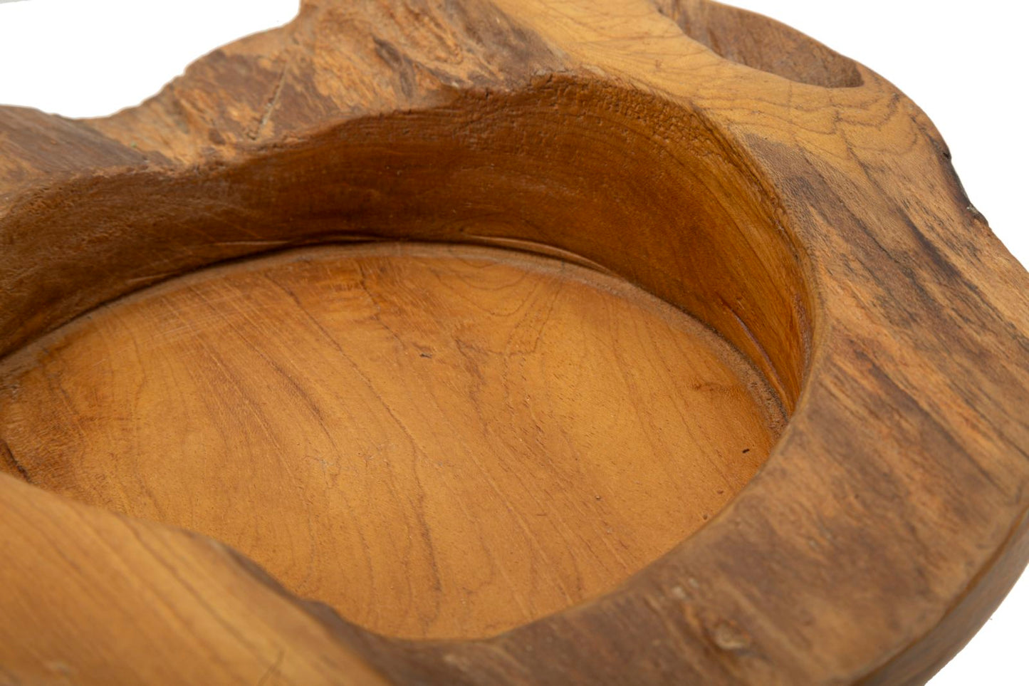 S/TASCHE ERUSI IN TEAK RIC. CM Ø 20X6  (PEZZI UNICI - NON RIP. IN SERIE)