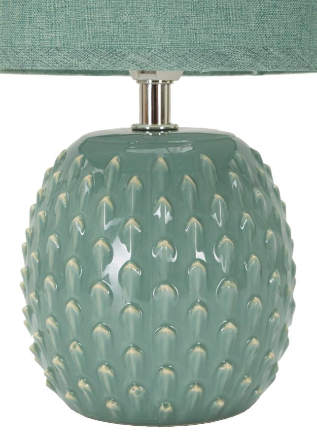 LAMPADA DA COMODINO PONTUS TURCHESE CM Ø 14X27