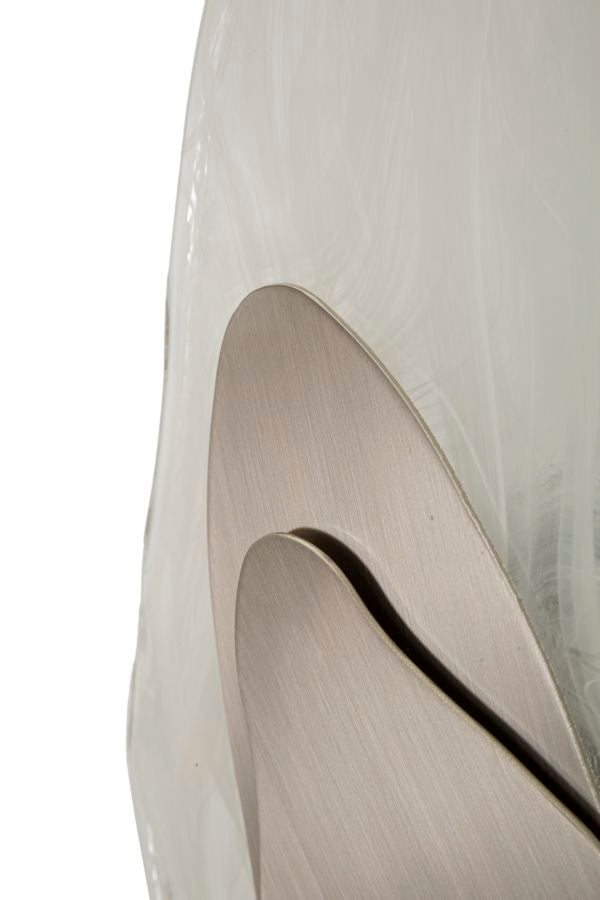 LAMPADA DA MURO OCEAN SILVER CM 21X8X31