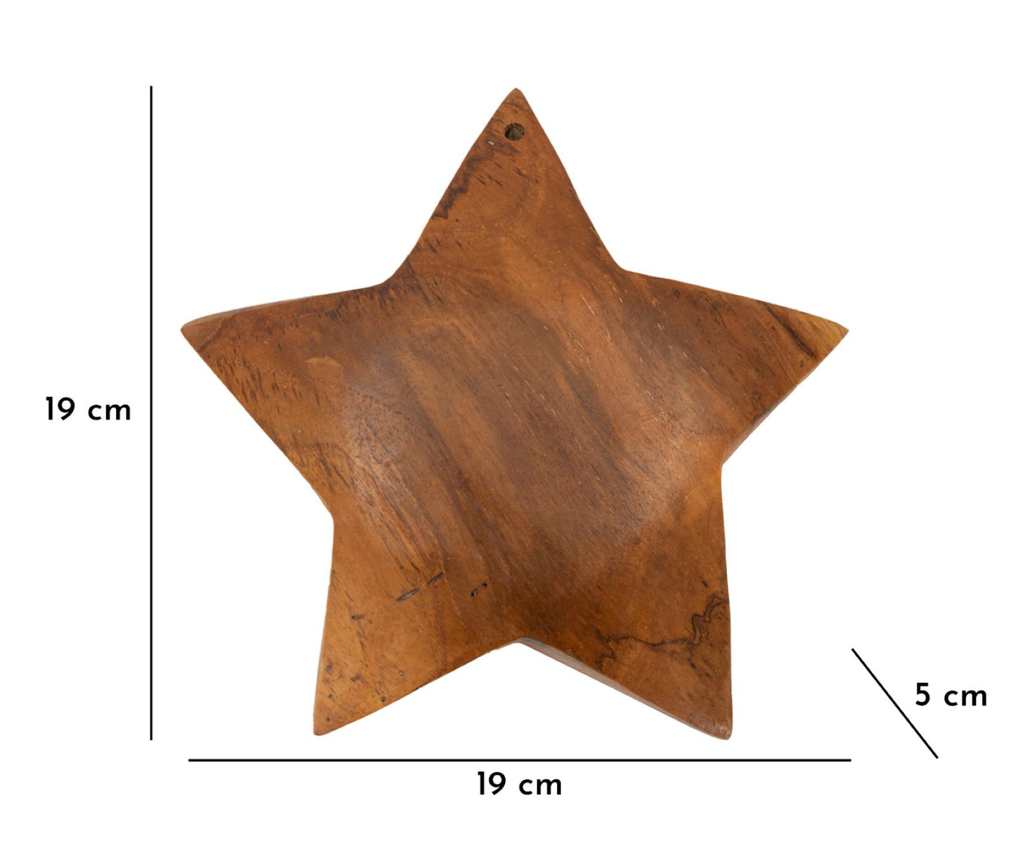 DECORAZIONE BINTANG DA APP.IN TEAK RIC. CMØ19X5 MIN2(PEZZI UNICI-NON RIP. IN SER