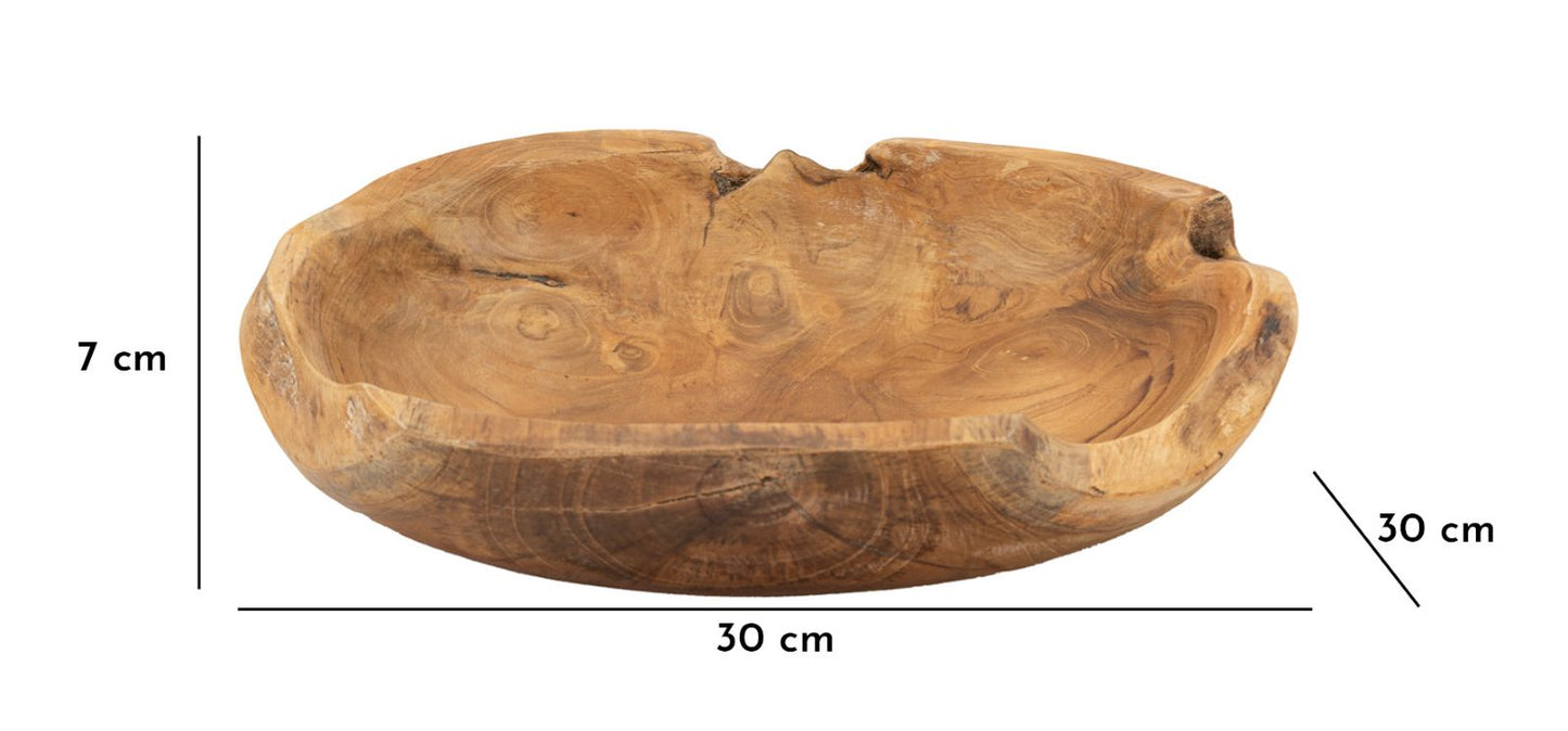S/TASCHE TIPIC IN TEAK RIC. CM Ø 30X7 (PEZZI UNICI - NON RIP. IN SERIE)