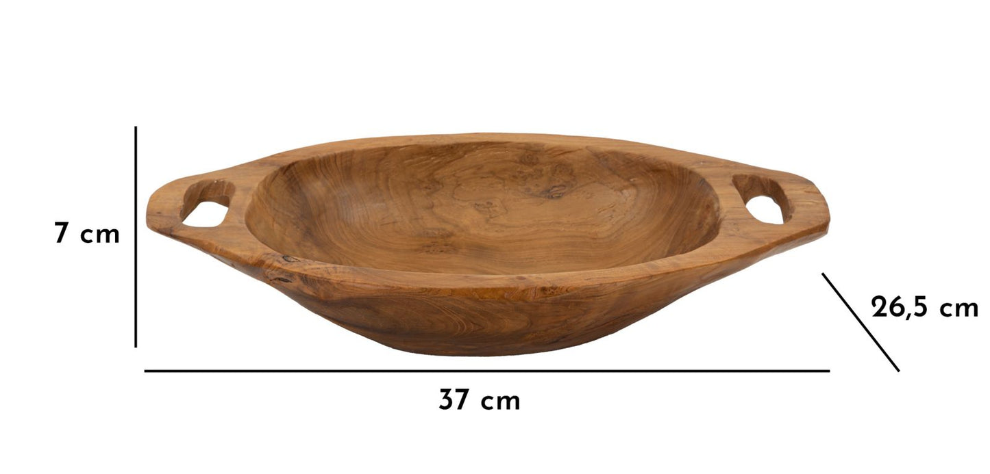 S/TASCHE WAN IN TEAK RICICLATO CM 37X26,5X7 (PEZZI UNICI - NON RIP. IN SERIE)