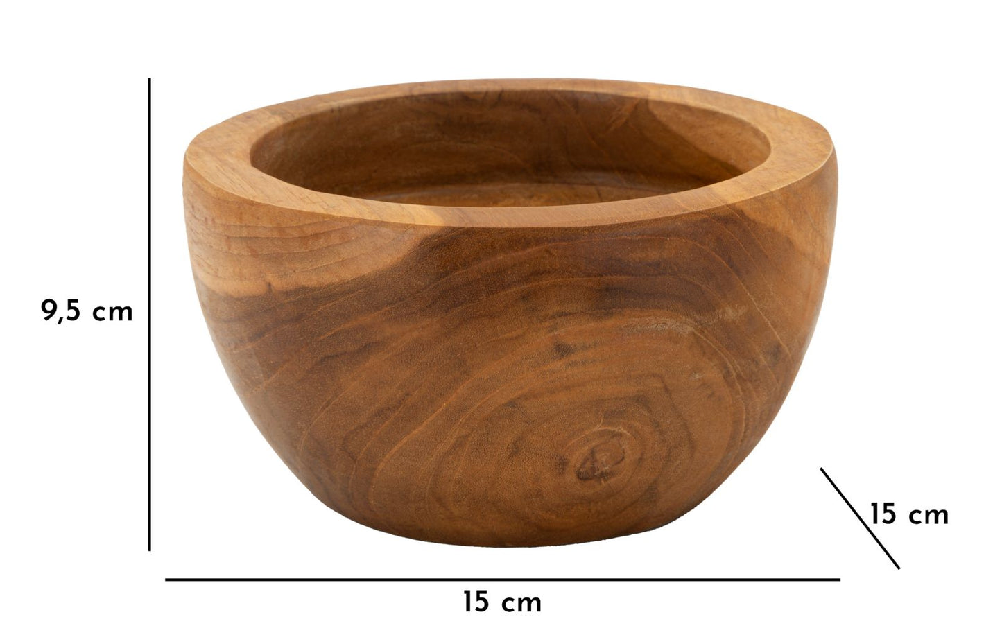 S/TASCHE ERUSI SIMPLE IN TEAK RIC.CM Ø15X9,5 (PEZZI UNICI-NON RIP.IN SERIE)