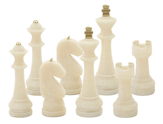 SCACCHI QUARZY SET 8 PZ ASSORTITI CM Ø 4,4X9,2-4,3X13,3-5X16-X4,5X10,3
