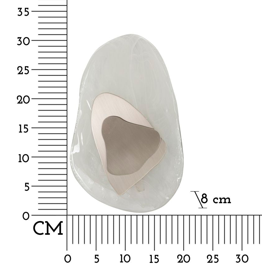 LAMPADA DA MURO OCEAN SILVER CM 21X8X31
