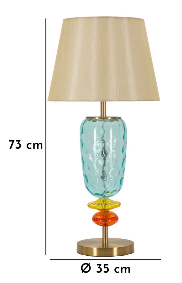 LAMPADA DA TAVOLO COLORFUL CM Ø 35X73