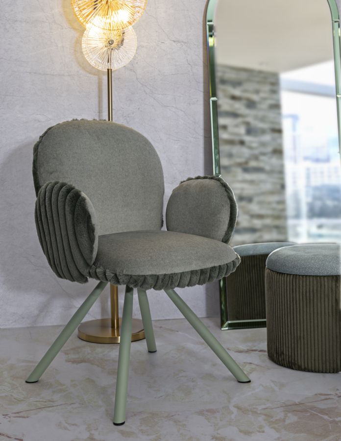 SEDIA STOCCOLMA -B- VERDE SET 2 PZ CM 64X68X83 (ALTEZZA SEDUTA CM 45)