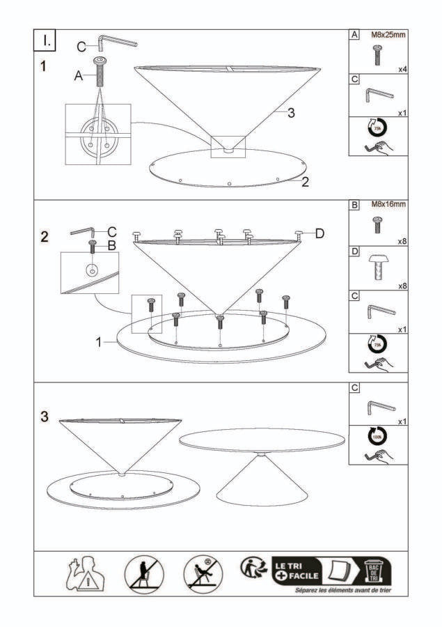 TAVOLO DA PRANZO SPACE CM 180X90X73