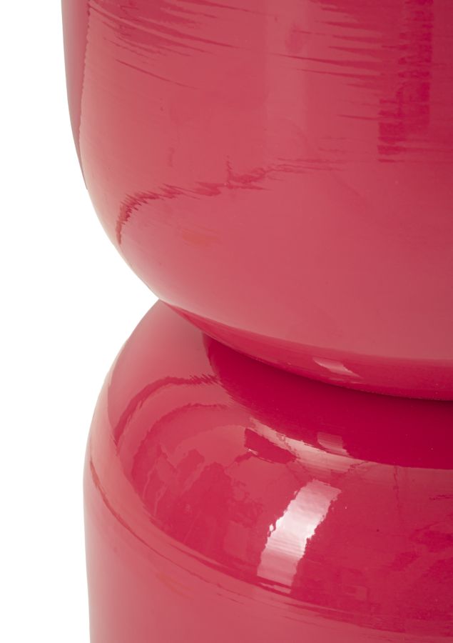 TAVOLINETTO IN METALLO OYI FUXIA CM Ø 31X46