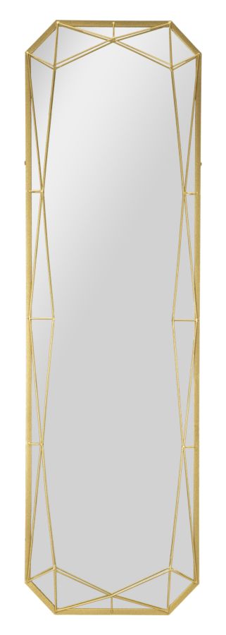 SPECCHIO DA TERRA GOLD CM 46X2-54X153 (MISURA SPECCHIO CM 43X150)
