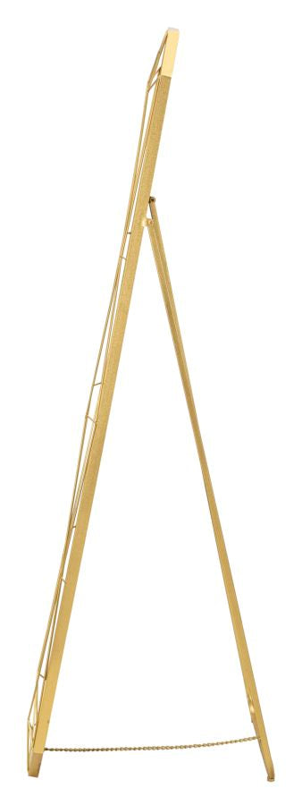 SPECCHIO DA TERRA GOLD CM 46X2-54X153 (MISURA SPECCHIO CM 43X150)
