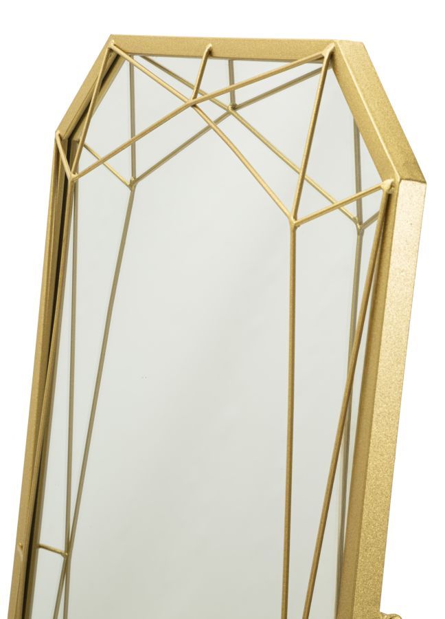 SPECCHIO DA TERRA GOLD CM 46X2-54X153 (MISURA SPECCHIO CM 43X150)