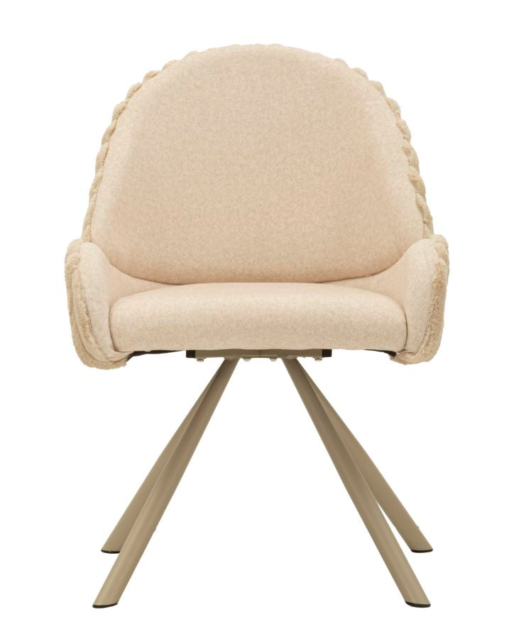 SEDIA STOCCOLMA -A- CREMA SET 2 PZ 58x53x85H cm
