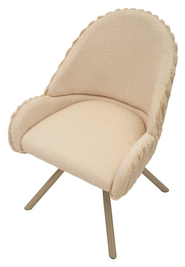 SEDIA STOCCOLMA -A- CREMA SET 2 PZ 58x53x85H cm