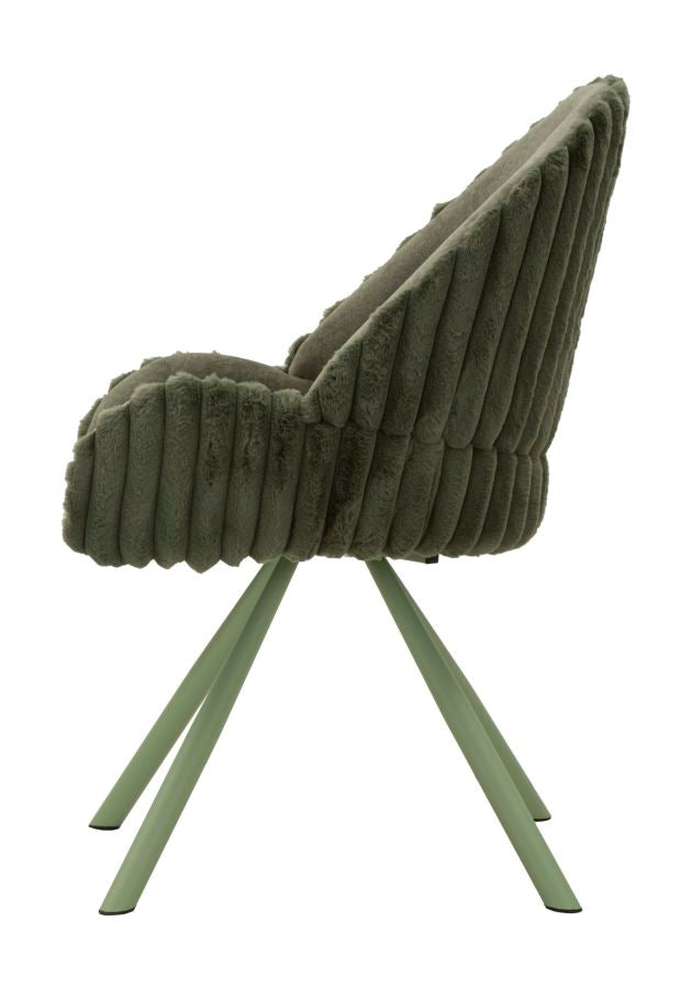 SEDIA STOCCOLMA -A- VERDE SET 2 PZ 58x53x8H cm