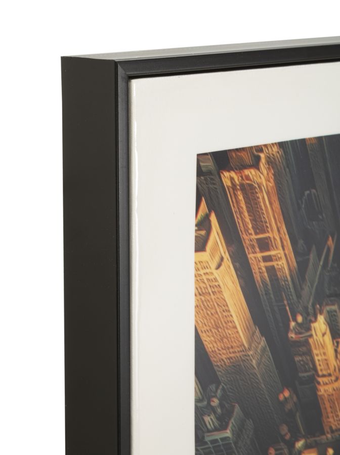 STAMPA SU TELA LACCATA NEW YORK C/CORNICE -A- CM 72X4X102