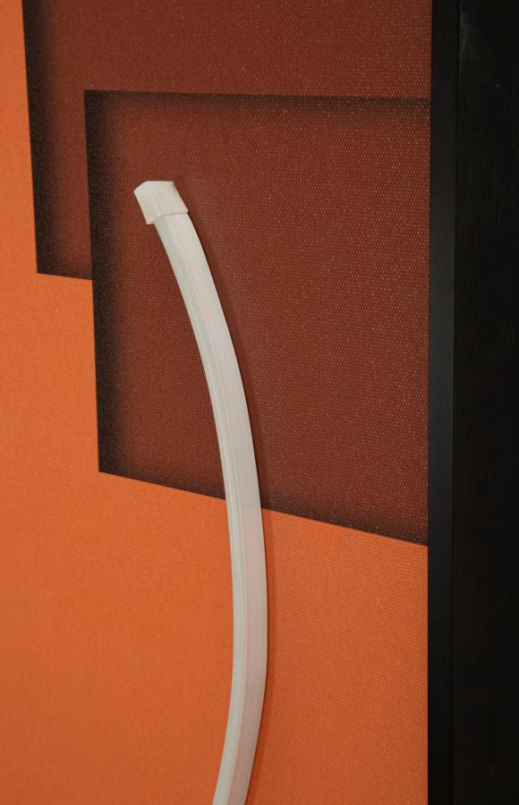 STAMPA C/LED SU TELA ABSTRACT CM 150X3,5X50