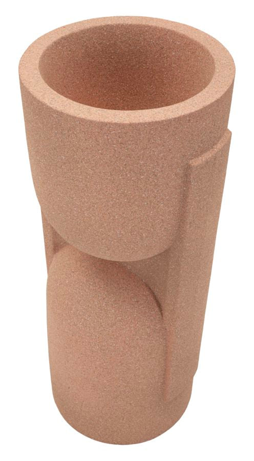 Vaso da esterno alto Nui H 91 cm effetto pietra design moderno (APERTURA CM Ø 29)