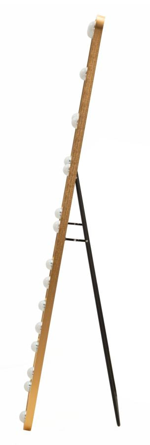 SPECCHIO DA TERRA LED HOLLYWOOD RETT. CM 50X6-45X160 (3 TONALITA' DI LUCI)