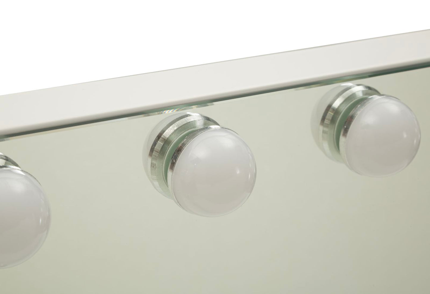 SPECCHIO DA TAVOLO HOLLYWOOD CM 55X14X43 (SPEC.ROT. CM Ø 9) (3TONALITA' DI LUCE)