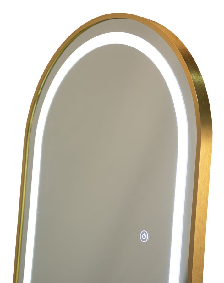 SPECCHIO DA TERRA LED SIMPLE ARCO CM 50X3-38X160 (3 TONALITA' DI LUCE)