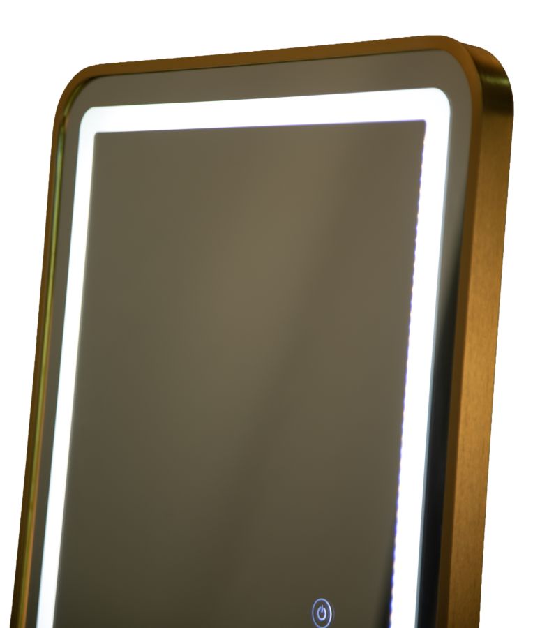 SPECCHIO DA TERRA LED SIMPLE RETT. CM 50X3-38X160 (3 TONALITA' DI LUCE)