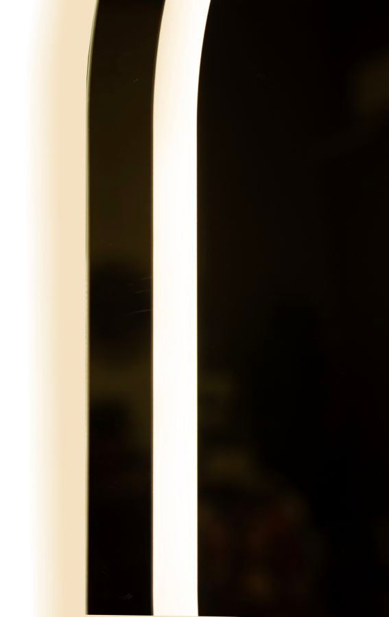 SPECCHIO DA MURO LED SIMPLE OVALE CM 60X3,5X80 (3 TONALITA' DI LUCE)