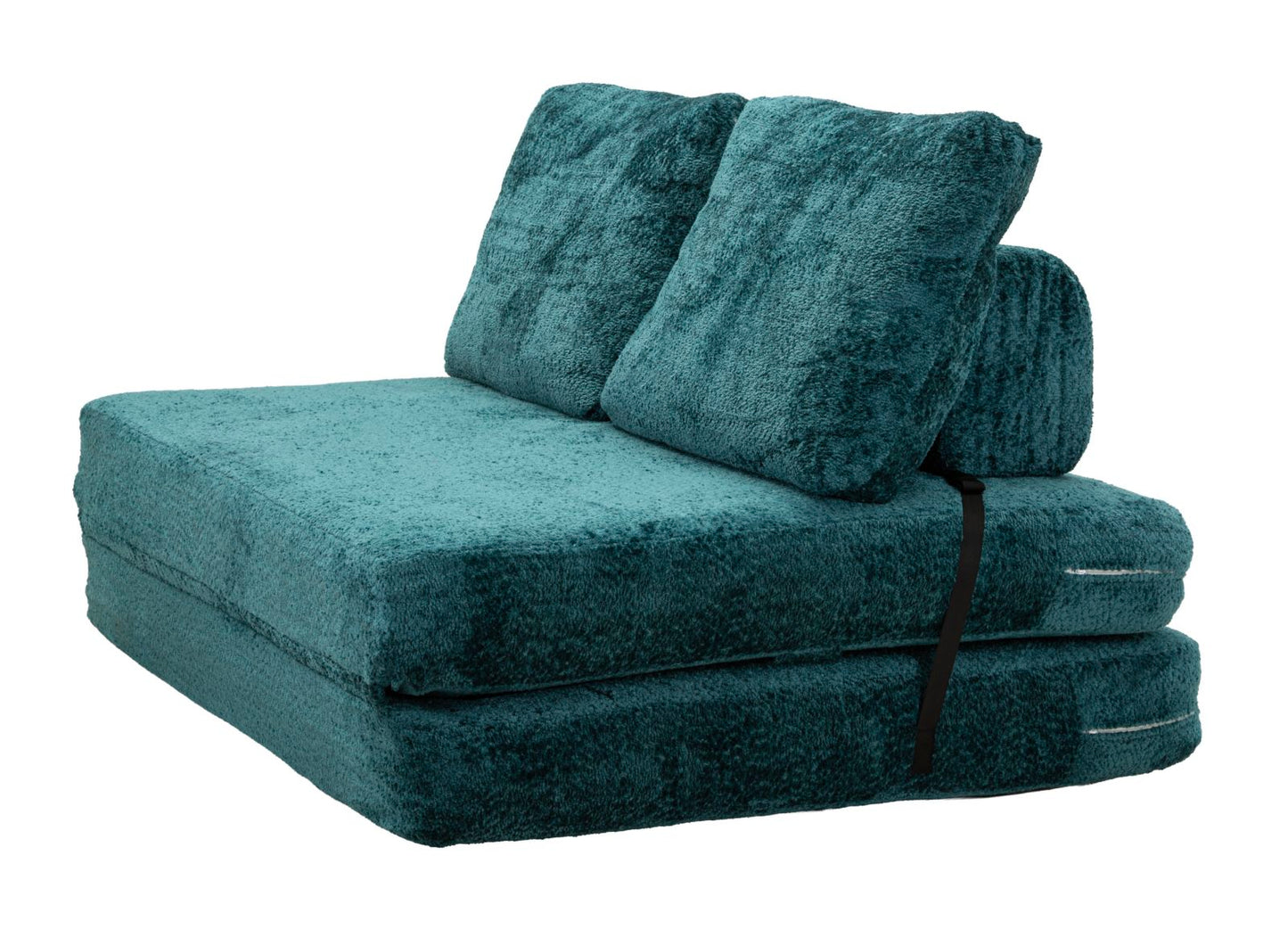 DIVANO/LETTO FASTER PETROLIO CM 150X100X80 (COMPRESSO-MISURA LETTO CM213X150X18)