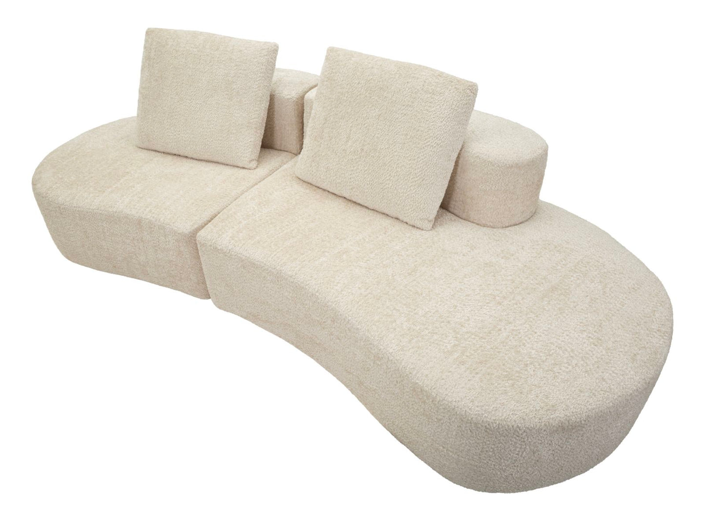 DIVANO ISLAND BIANCO CM 238X92X78 (COMPRESSO)