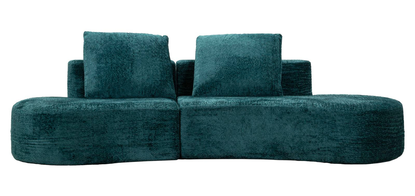DIVANO ISLAND PETROLIO CM 238X92X78 (COMPRESSO)
