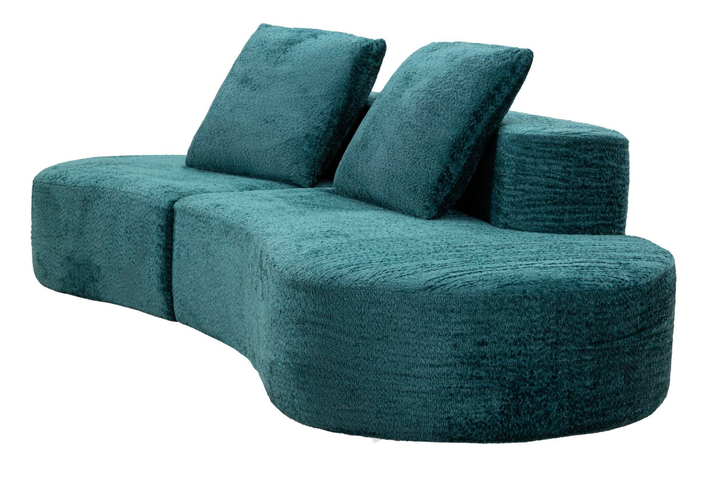 DIVANO ISLAND PETROLIO CM 238X92X78 (COMPRESSO)