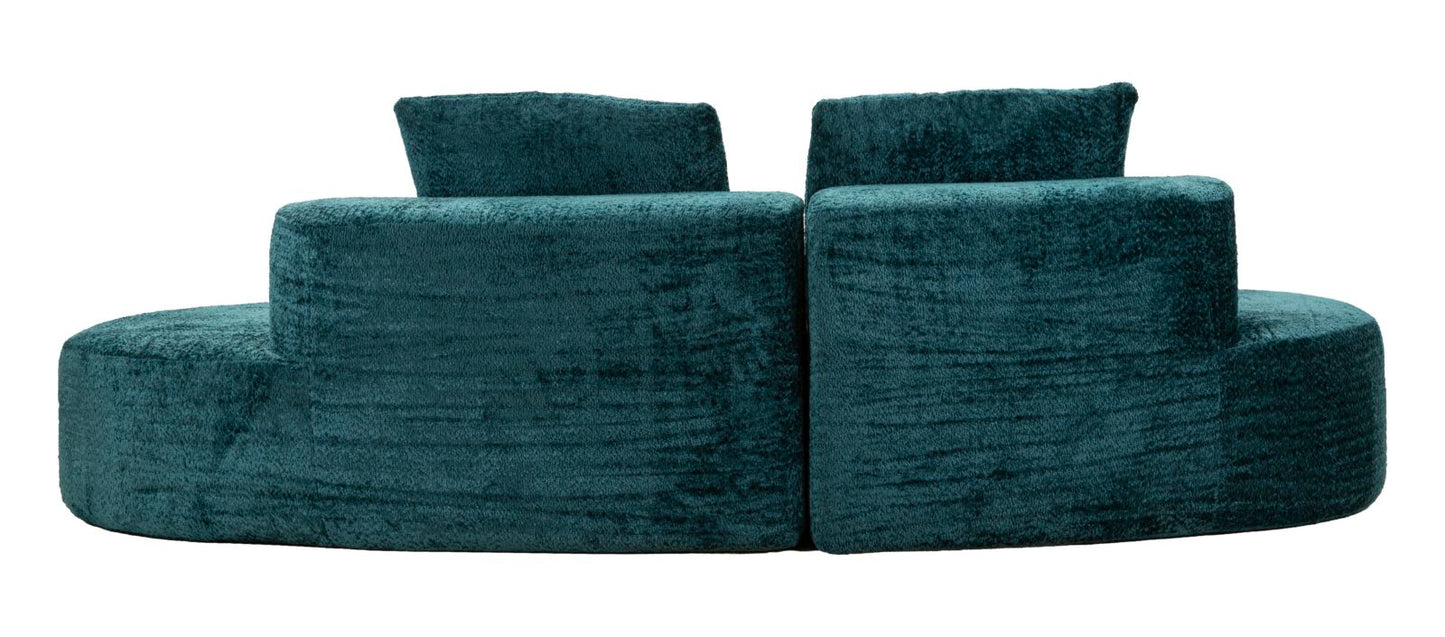 DIVANO ISLAND PETROLIO CM 238X92X78 (COMPRESSO)